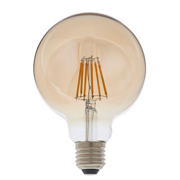 Lampadina a filamento LED a spirale Gold Vintage G125 E27